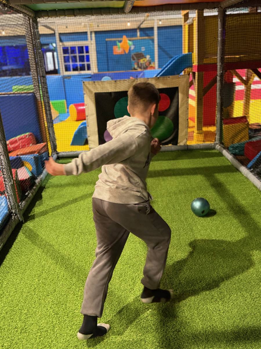 Ball pit games at Boomerang Family Play Centre